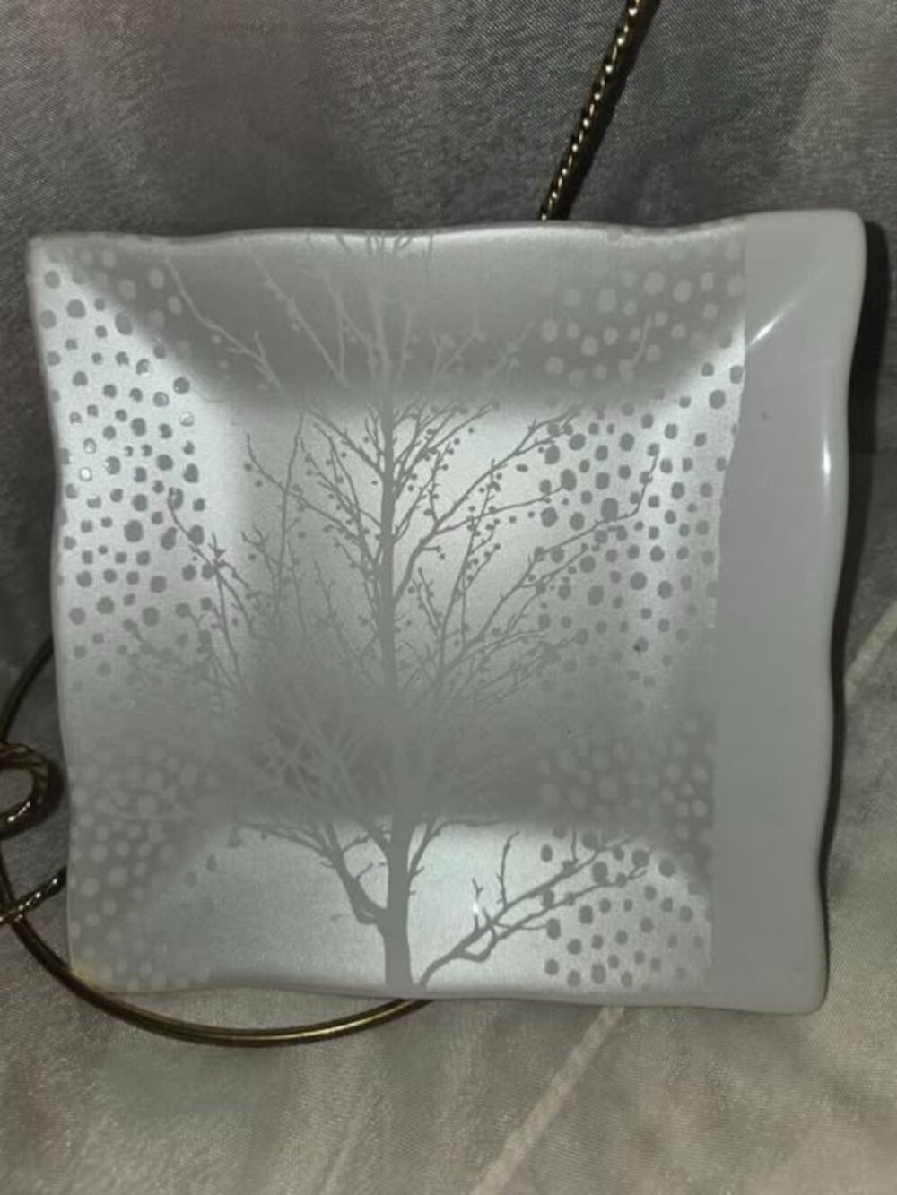 222 Fifth Winter Enchantment Appetizer Side Plate 5.25” Fine Porcelain China